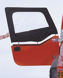 97-06 Wrangler Denim Black Rampage Door Skins and Frames (Full Assembled) 