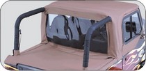 78-91 Jeep CJ & Wrangler Rampage Roll Bar Pad & Cover Kit - Denim Black