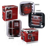 07-12 JK Rampage Tail Light Guards - Black