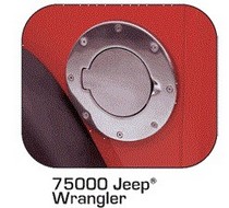 97-06 Jeep Wrangler Rampage Billet Style Gas Cover (Polished)