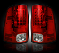 Dodge 09-12 RAM 1500 & 10-12 RAM 2500/3500 Recon Tail Light Set - Red Lens