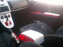 07-13 Nissan Sentra Redline Accessories Side Armrest Covers