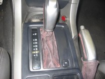 Autoguru Pontiac GTO 04-06 Manual Shift Boot Real Leather Black Red Stitch 