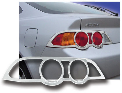 02-04 Acura RSX Restyling Ideas Tail Light Bezels - ABS Chrome