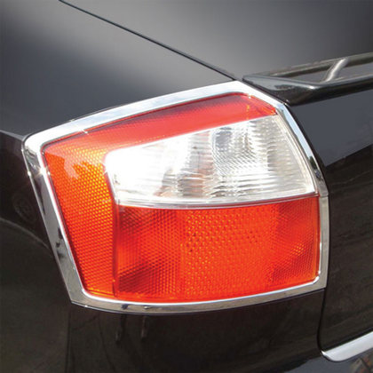 02-05 Audi A4 Restyling Ideas Tail Light Bezels - ABS Chrome