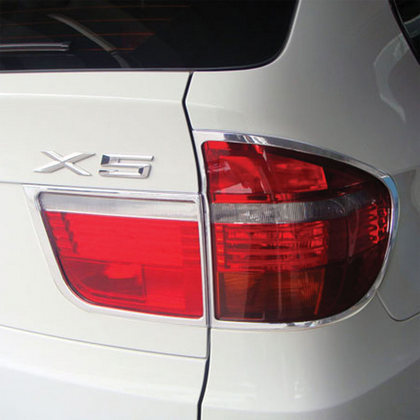 07-10 BMW X5 Restyling Ideas Tail Light Bezels - ABS Chrome