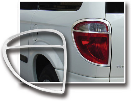 01-07 Chrysler Town And Country Restyling Ideas Tail Light Bezels - ABS Chrome