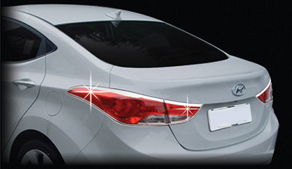 11-16 Hyundai Elantra Restyling Ideas Tail Light Bezels - ABS Chrome