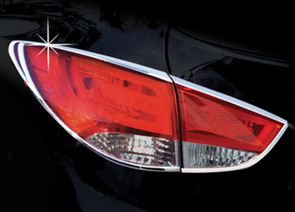 10-13 Hyundai Tucson Restyling Ideas Tail Light Bezels - ABS Chrome