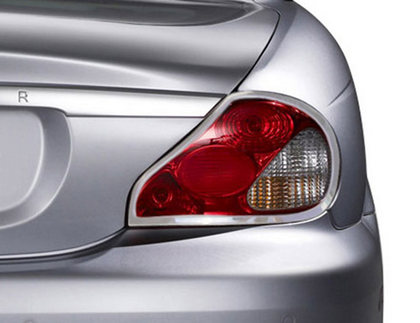 09-12 Jaguar X-type Restyling Ideas Tail Light Bezels - ABS Chrome