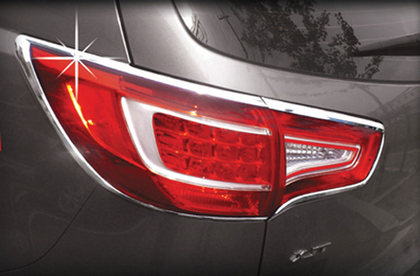 11-13 Kia Sportage Restyling Ideas Tail Light Bezels - ABS Chrome