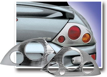 00-05 Mitsubishi Eclipse Restyling Ideas Tail Light Bezels - ABS Chrome