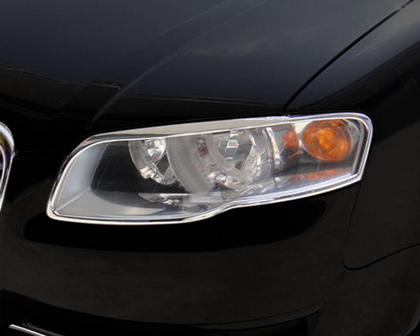 06-08 Audi A4 Restyling Ideas Head Light Bezel - ABS Chrome
