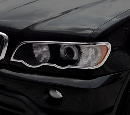 00-03 BMW X5 Restyling Ideas Head Light Bezel - ABS Chrome