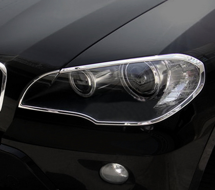 07-13 BMW X5 Restyling Ideas Head Light Bezel - ABS Chrome