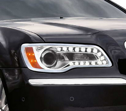 11-13 Chrysler 300 Restyling Ideas Head Light Bezel - ABS Chrome