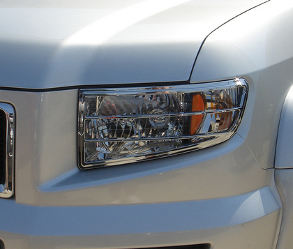06-08 Honda Ridgeline Restyling Ideas Head Light Bezel - ABS Chrome