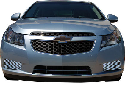 11-13 Chevrolet Cruze Restyling Ideas ABS Grille Insert - Chrome Stainless Steel Billet, Bumper