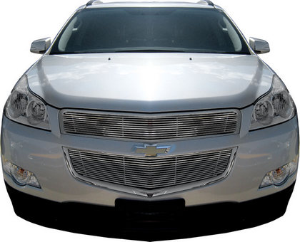 09-12 Chevrolet Traverse Restyling Ideas ABS Grille Insert - Chrome Stainless Steel Billet, Top