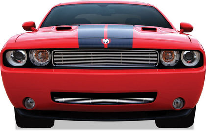 09-13 Dodge Challenger Restyling Ideas ABS Grille Insert - Chrome Stainless Steel Billet
