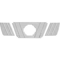 05-07 Nissan Frontier, 05-07 Nissan Pathfinder Restyling Ideas Stainless Steel Chrome Plated Billet Grille - Top