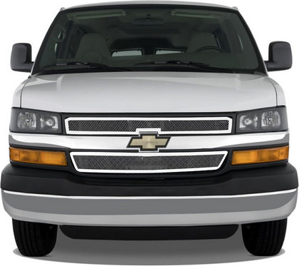 03-12 Chevrolet Express Restyling Ideas Grille - Wovenmesh, Top
