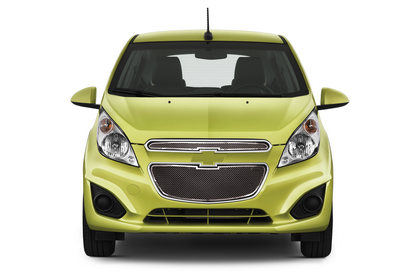 13-15 Chevrolet Spark Restyling Ideas Grille - Perimeter Woven Mesh, Chrome Stainless Steel, Top