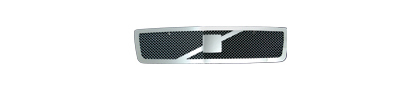 07-09 Volvo S80 Restyling Ideas Grille - Perimeter Woven Mesh, Chrome Stainless Steel, Top