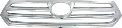 11-13 Toyota Highlander Restyling Ideas Grille Overlay - ABS Chrome