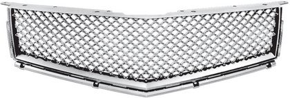10-12 Cadillac SRX Restyling Ideas Replacement Grille - ABS Chrome, Mesh Style, Top, ABS Chrome