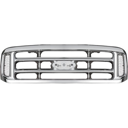 99-04 Ford F250 Restyling Ideas Replacement Grille - Factory Style, ABS Chrome