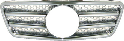 00-02 Mercedes-Benz E-Class / W210 Restyling Ideas Replacement Grille - ABS Chrome, Silver/ABS Chrome