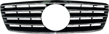 03-04 Mercedes-Benz S-Class / W220 Restyling Ideas Replacement Grille - Black/ABS Chrome