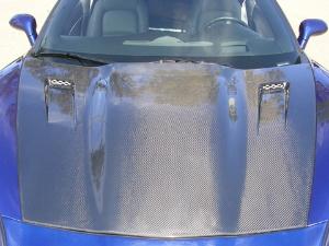 05-13 Chevy Corvette RK Sport Carbon Fiber Violator Supercharger Hood