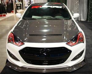 13-15 Hyundai Genesis Coupe RK Sport Ram Air Hood - Carbon Fiber 