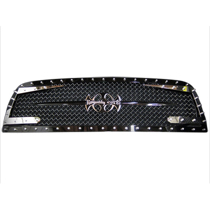 02-05 Dodge Ram 1500 Royalty Core RC3DX Innovative Grille - Graphics On Each Side-C Graphics