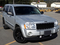 05-07 Jeep Grand Cherokee Royalty Core RCR Race Line Grille - Stain Black Frame, 12.0 Sport Mesh