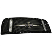 03-05 Dodge Ram 2500/3500 Royalty Core RCX Main Grille - with Two Double Row LED Light Bars