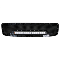 03-06 GMC Sierra Denali 1500 Royalty Core RC1X Incredible LED Grille - Polished Gloss Black Frame