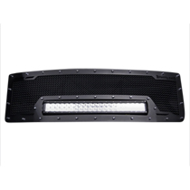 11-14 GMC Sierra 2500/3500 Royalty Core RCRX LED Race Line Grille - Stainless Studs On Frame-Star Flange Design
