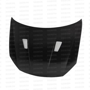 10-11 Volkswagen Golf GTI (5K Or MK6) (Shaved Emblem) Seibon TM Style Hood (Carbon Fiber)