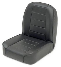 55-76 CJ & Wrangler Smittybilt Low Back Seat - Black