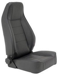 76-02 CJ & Wrangler Smittybilt Factory Style Replacement Seat- Black