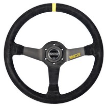 All Cars (Universal), All Jeeps (Universal), All Muscle Cars (Universal), All SUVs (Universal), All Trucks (Universal), All Vans (Universal) Sparco 345 Steering Wheel - Suede (Black)