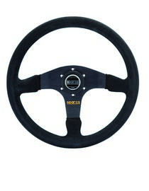 All Cars (Universal), All Jeeps (Universal), All Muscle Cars (Universal), All SUVs (Universal), All Trucks (Universal), All Vans (Universal) Sparco 375 Steering Wheel - Suede (Black)