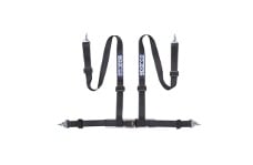 Universal Sparco SPA Harness & Belt Accessories - Belt 2 Inch Black 4Pt Snap-In