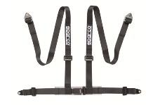 Universal Sparco SPA Harness & Belt Accessories - Belt 2 Inch Black 4Pt Bolt-In