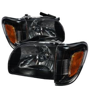 01-04 TOYOTA TACOMA CRYSTAL HOUSING HEADLIGHTS BLACK Spec D Crystal Euro Headlights (Black)