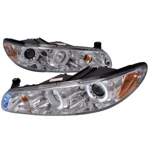 97-03 PONTIAC GRAND PRIX HALO LED PROJECTOR CHROME Spec D LED Halo Projector Headlights (Chrome)