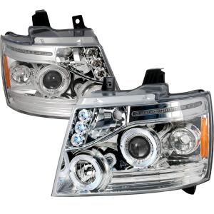 07-12 Chevrolet AVALANCHE HALO LED PROJECTOR CHROME Spec D LED Halo Projector Headlights (Chrome)